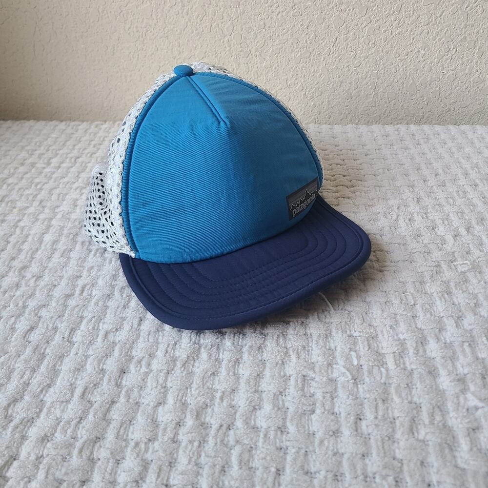 Patagonia Blue and White Trucker Hat One Size Fits Most